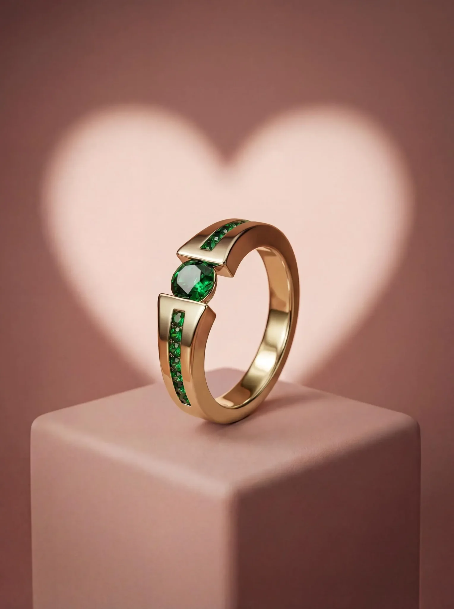 Tsavorite Garnet Ring in 18k Gold Vermeil