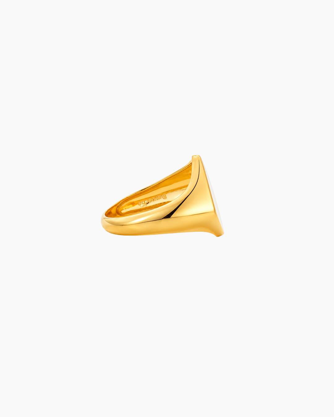 Saga Signet Ring in 18kt Gold Vermeil